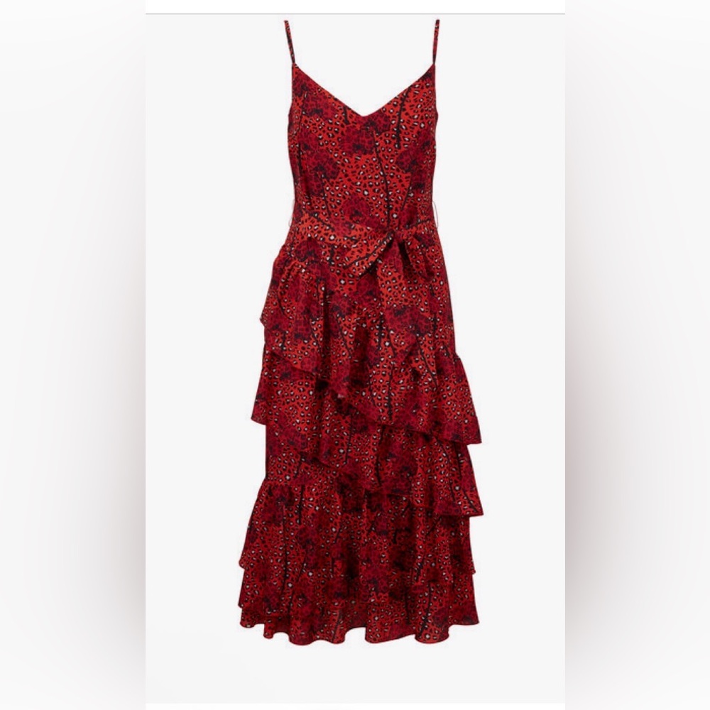 Borgo de Nor Leopard and Orchid Printed Dress - Picture 5 of 7